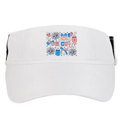 4th Of July Nicu Nurse Doodles Adult Drive Performance Visor