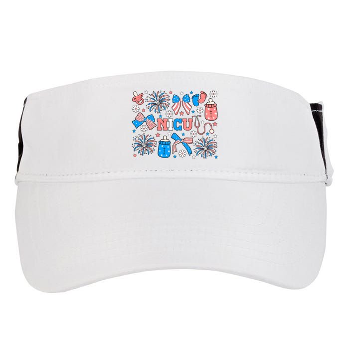 4th Of July Nicu Nurse Doodles Adult Drive Performance Visor