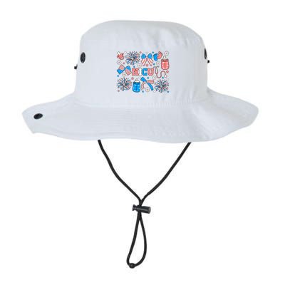 4th Of July Nicu Nurse Doodles Bucket Hat