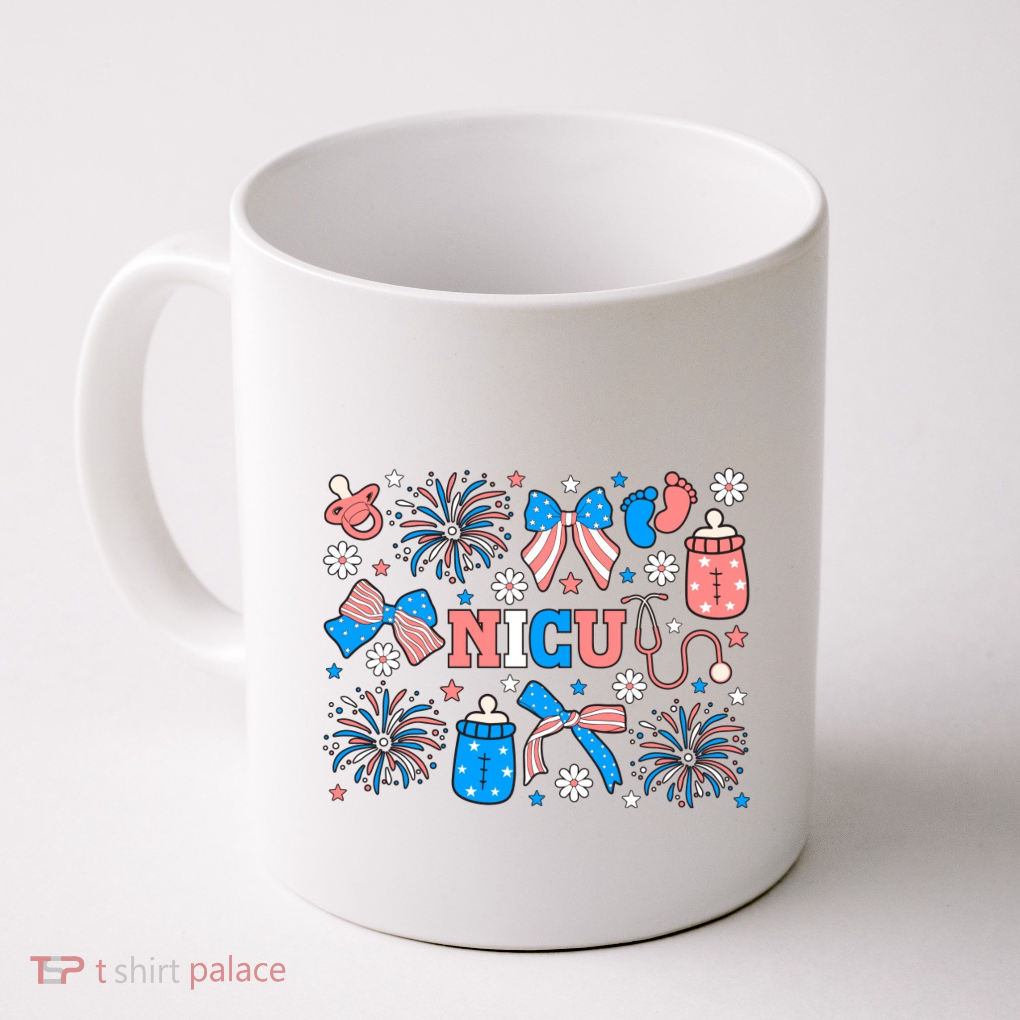 4th Of July Nicu Nurse Doodles Mug