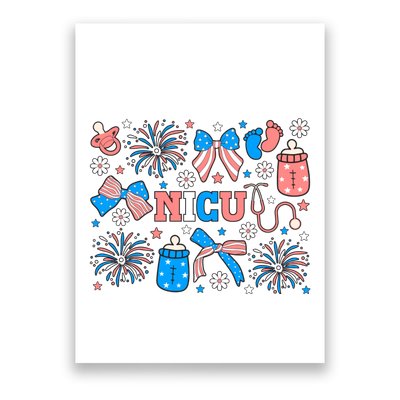 4th Of July Nicu Nurse Doodles Poster