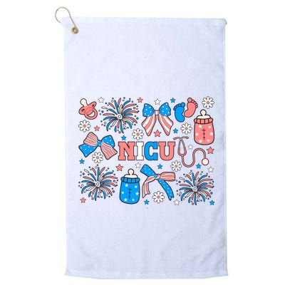 4th Of July Nicu Nurse Doodles Golf Towel