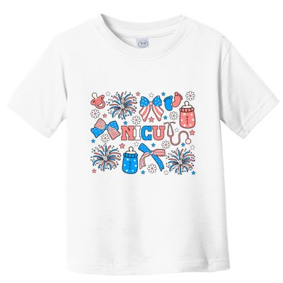 4th Of July Nicu Nurse Doodles Toddler T-Shirt