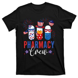 4th Of July Pharmacy Crew Cute Pills American Patriotic Firecracker Gift T-Shirt