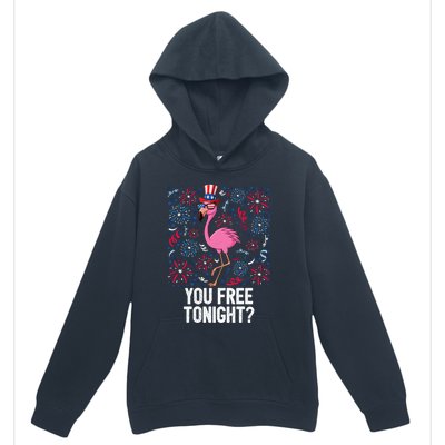 4th Of July You Free Tonight Flamingo American Flag Usa Cute Gift Urban Pullover Hoodie