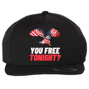 4th Of July You Free Tonight Funny Gift Wool Snapback Cap