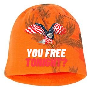 4th Of July You Free Tonight Funny Gift Kati - Camo Knit Beanie