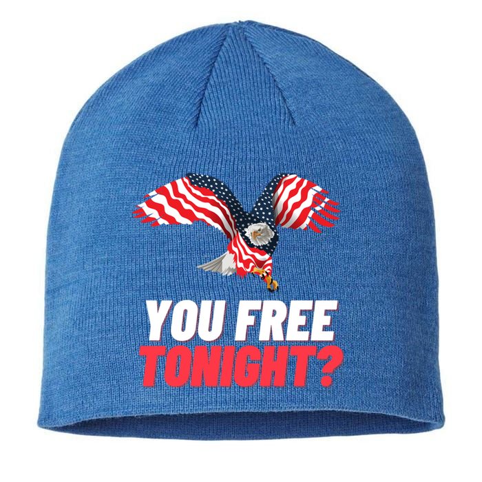 4th Of July You Free Tonight Funny Gift Sustainable Beanie