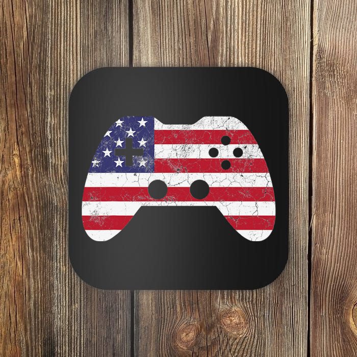 4th Of July Video Game Gamer USA Coaster