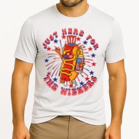 4th Of July I'm Just Here For The Wieners Hot Dogs Funny Cooling Performance Crew T-Shirt