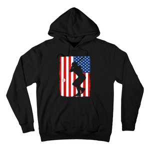 4th Of July Patriotic Baseball  USA American Flag boy Hoodie