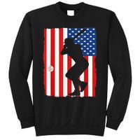 4th Of July Patriotic Baseball  USA American Flag boy Sweatshirt