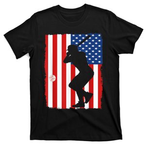 4th Of July Patriotic Baseball  USA American Flag boy T-Shirt