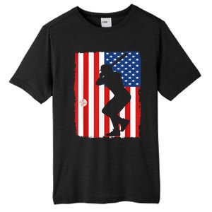 4th Of July Patriotic Baseball  USA American Flag boy Tall Fusion ChromaSoft Performance T-Shirt