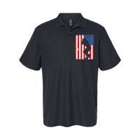 4th Of July Patriotic Baseball  USA American Flag boy Softstyle Adult Sport Polo