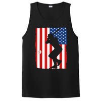 4th Of July Patriotic Baseball  USA American Flag boy PosiCharge Competitor Tank