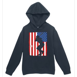 4th Of July Patriotic Baseball  USA American Flag boy Urban Pullover Hoodie