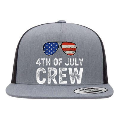 4th of July Crew Matching Family Outfits Flat Bill Trucker Hat