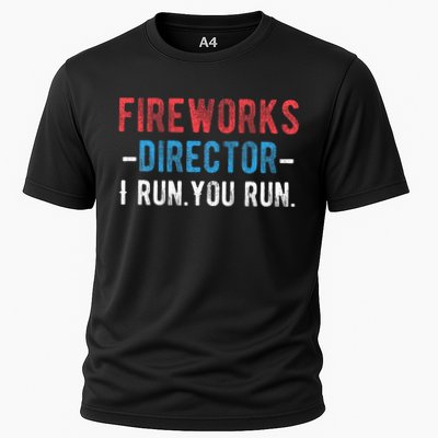 4th Of July Fireworks Director I Run You Run Performance Shirt