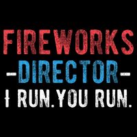 4th Of July Fireworks Director I Run You Run 7-Panel Snapback Hat