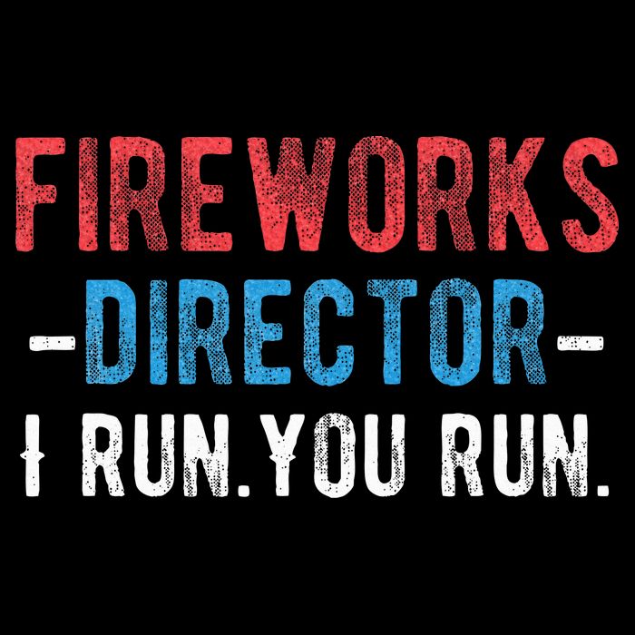 4th Of July Fireworks Director I Run You Run 7-Panel Snapback Hat