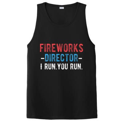 4th Of July Fireworks Director I Run You Run PosiCharge Competitor Tank
