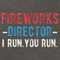 4th Of July Fireworks Director I Run You Run Cotton Canvas Backpack
