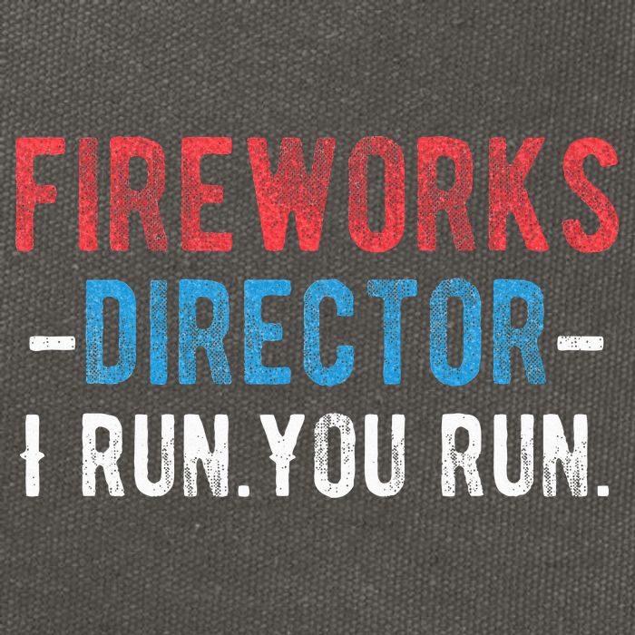4th Of July Fireworks Director I Run You Run Cotton Canvas Backpack