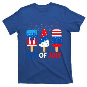 4th Of July Ice Creams Funny Patriotic American Flag America Great Gift T-Shirt