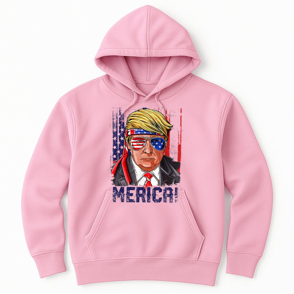4th Of July Merica Trump Shirt USA American Flag Vintage Hoodie