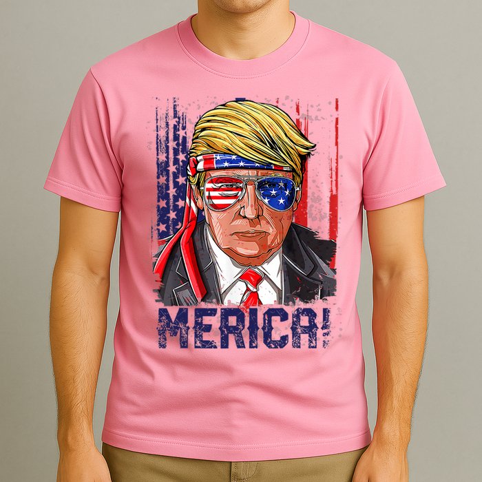 4th Of July Merica Trump Shirt USA American Flag Vintage T-Shirt