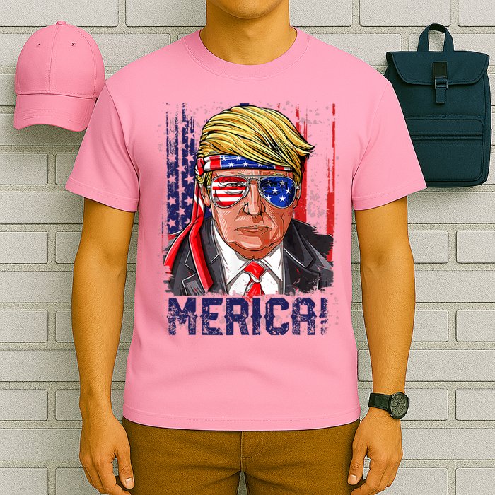 4th Of July Merica Trump Shirt USA American Flag Vintage T-Shirt
