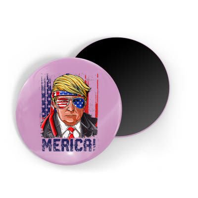 4th Of July Merica Trump Shirt USA American Flag Vintage Magnet