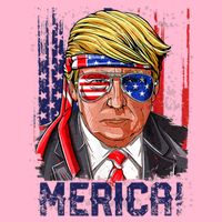 4th Of July Merica Trump Shirt USA American Flag Vintage Kids T-Shirt