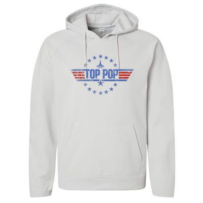 4th Of July Funny Family Patriotic Top Pop Fathers Day Performance Fleece Hoodie