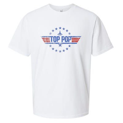 4th Of July Funny Family Patriotic Top Pop Fathers Day Sueded Cloud Jersey T-Shirt