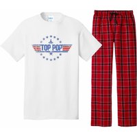 4th Of July Funny Family Patriotic Top Pop Fathers Day Pajama Set