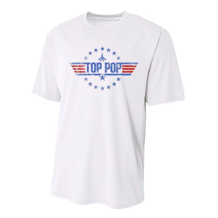 4th Of July Funny Family Patriotic Top Pop Fathers Day Performance Sprint T-Shirt