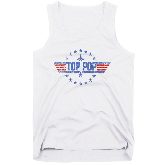 4th Of July Funny Family Patriotic Top Pop Fathers Day Tank Top