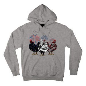 4th Of July Chicken Fourth Of July Patriotic Mom Tall Hoodie