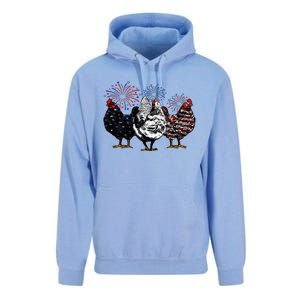 4th Of July Chicken Fourth Of July Patriotic Mom Unisex Surf Hoodie