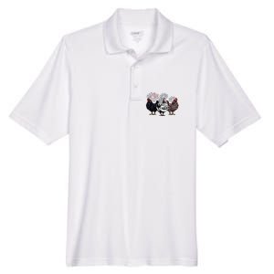 4th Of July Chicken Fourth Of July Patriotic Mom Men's Origin Performance Pique Polo