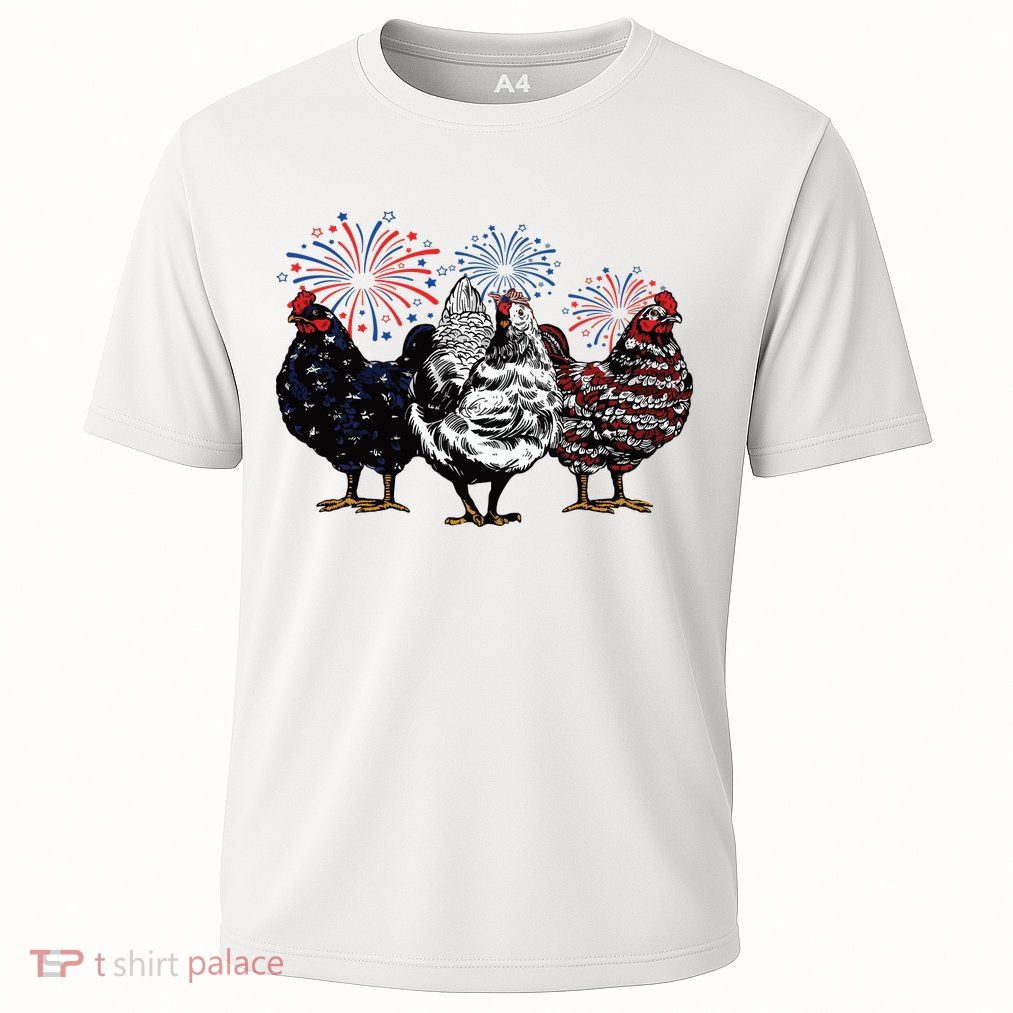 4th Of July Chicken Fourth Of July Patriotic Mom Performance Shirt