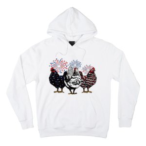 4th Of July Chicken Fourth Of July Patriotic Mom Hoodie