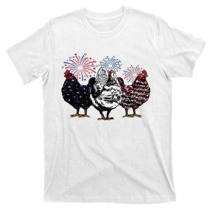 4th Of July Chicken Fourth Of July Patriotic Mom T-Shirt