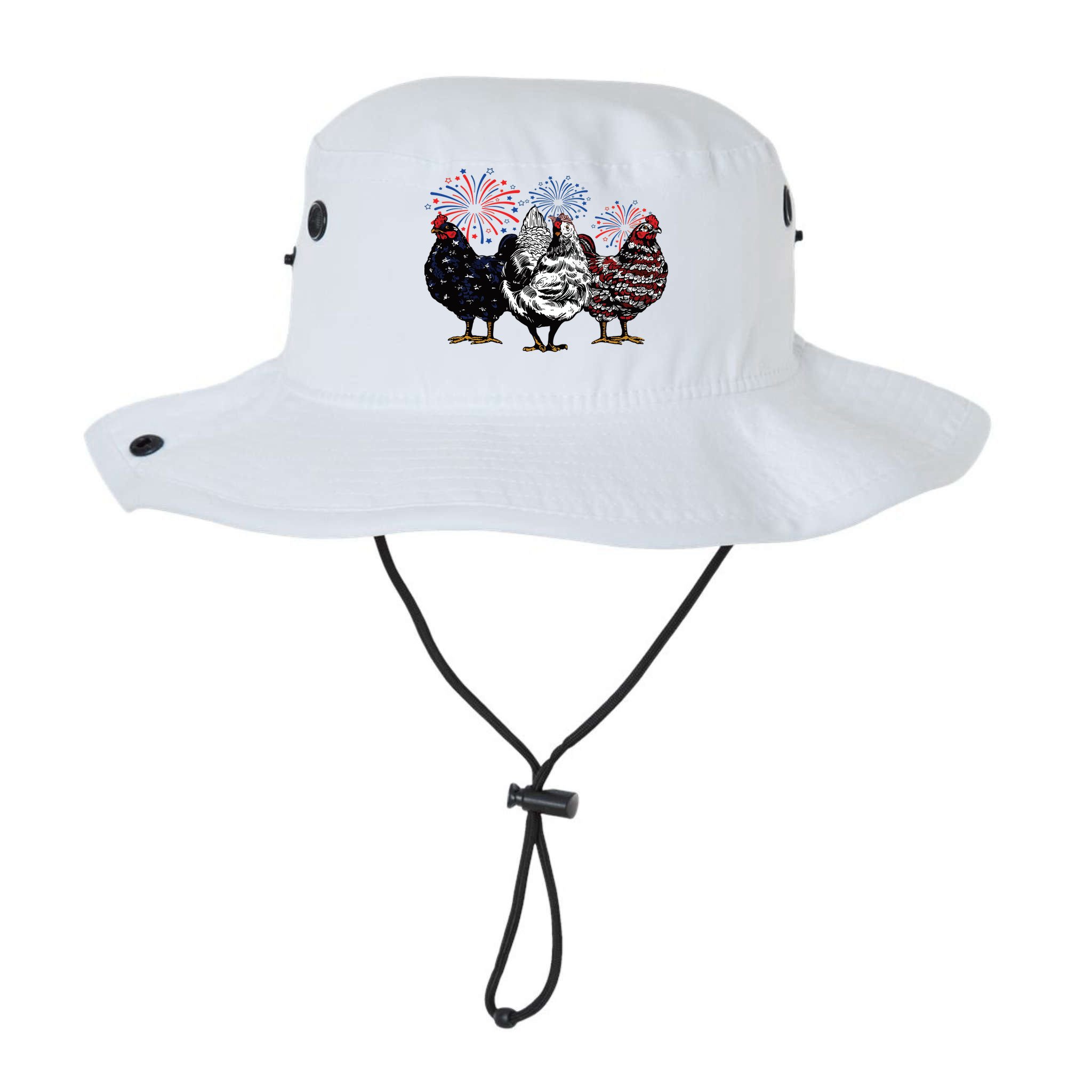 4th Of July Chicken Fourth Of July Patriotic Mom Bucket Hat