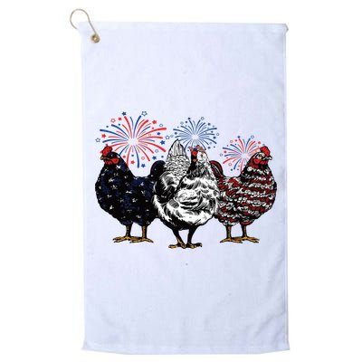 4th Of July Chicken Fourth Of July Patriotic Mom Golf Towel