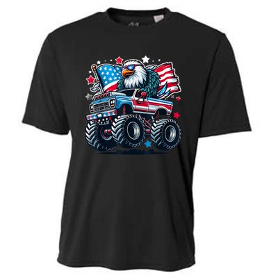 4th Of July American Flag Eagle Usa Cooling Performance Crew T-Shirt