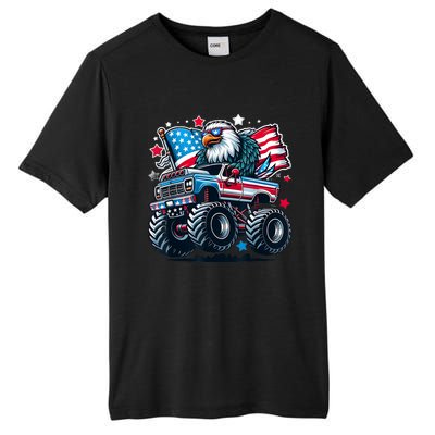 4th Of July American Flag Eagle Usa Tall Fusion ChromaSoft Performance T-Shirt