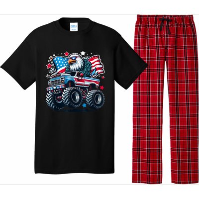 4th Of July American Flag Eagle Usa Pajama Set